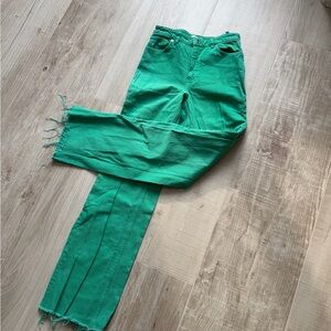 Zara Vibrant Green Denim
